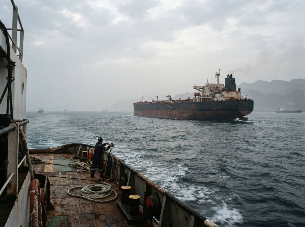 Only seven commodity carriers crossed the Strait of Hormuz on Tuesday as crude flows fell to 10.1 million barrels a day.