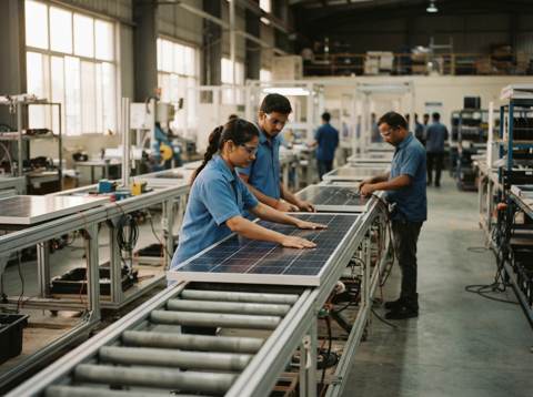 India Solar Manufacturing Push Backfires as Panel Factories Close